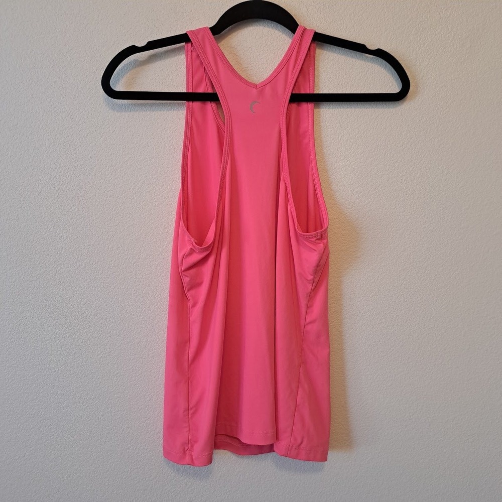 Zyia Active Hot Pink Racerback Tank Top Women Large Yoga Gym Athletic Scoop Neck